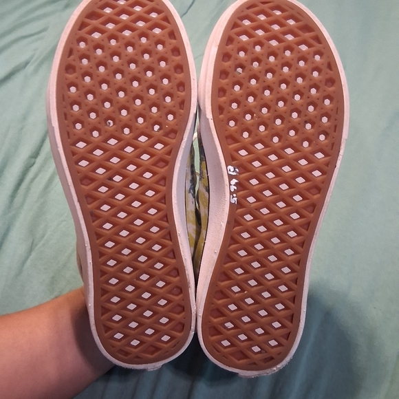 Tie Dye Vans Lace Up Skate Shoes Women 6.5 Men 5 Pink Yellow Blue Back To School - Picture 7 of 7